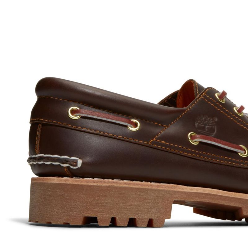 Zapato Náutico Timberland 10 M US Marrón 3-Ojales con Tacos
