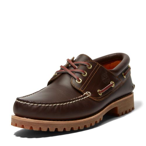 Zapato Náutico Timberland 10 M US Marrón 3-Ojales con Tacos