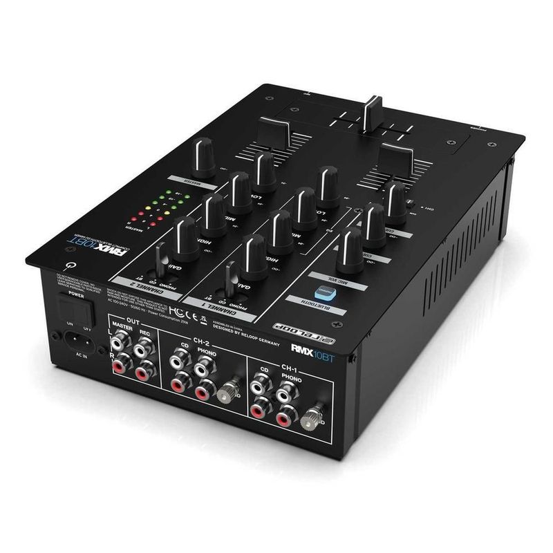 Mixer profesional para dj con bluetooth reloop rmx-10 bt