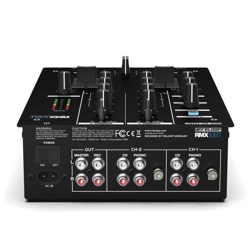 Mixer profesional para dj con bluetooth reloop rmx-10 bt