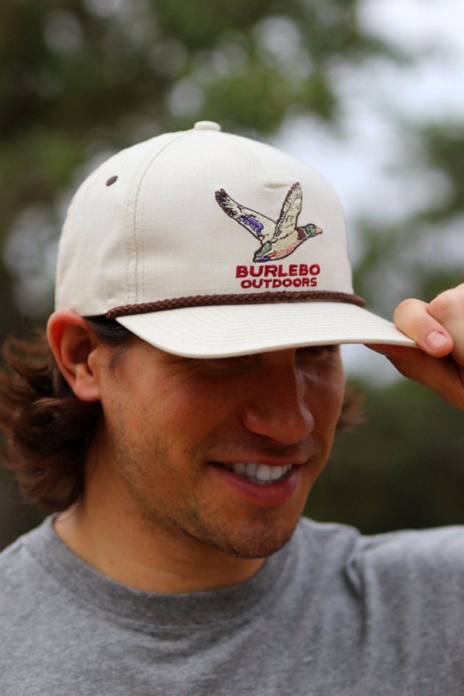Gorra Burlebo Snapback de Cuerda con Bordado de Pato Vintage