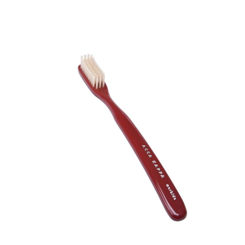 Cepillo de dientes Acca Kappa Vintage rojo de mango ergonómico