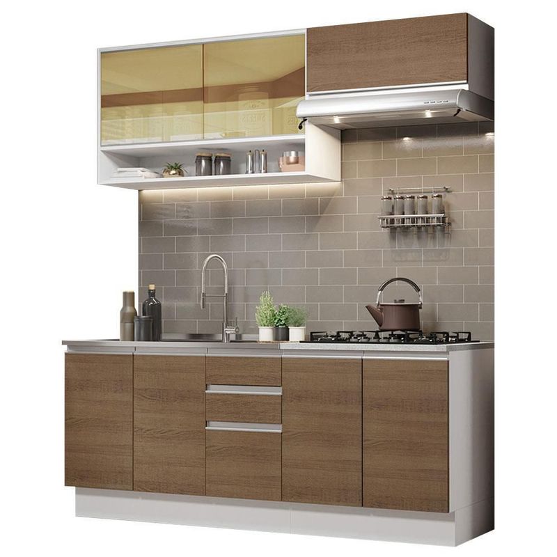Cocina integral completa modular madesa glamy con tarja bm 1