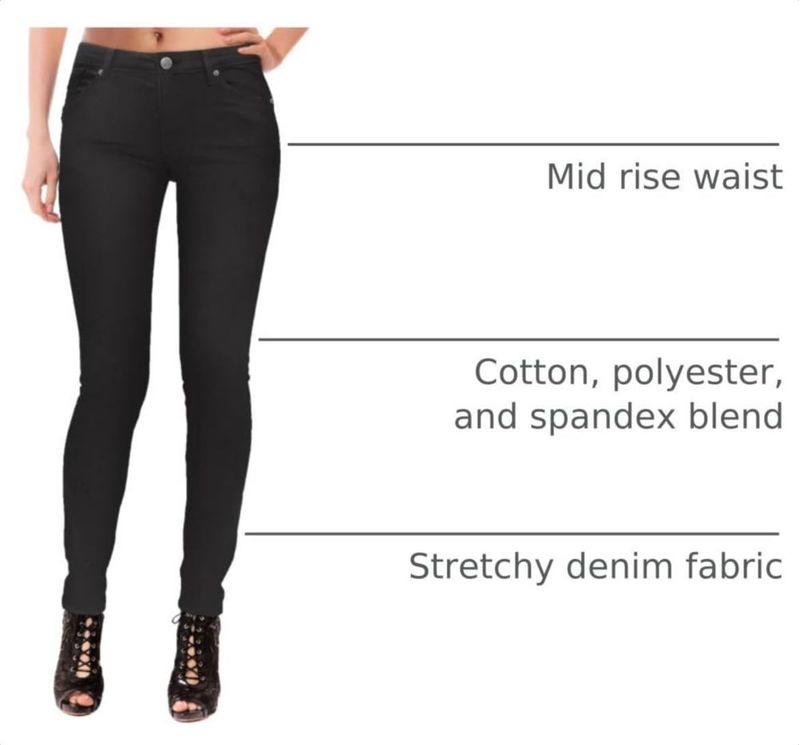Pantalones Vaqueros Skinny Negros Lexi Talla 8