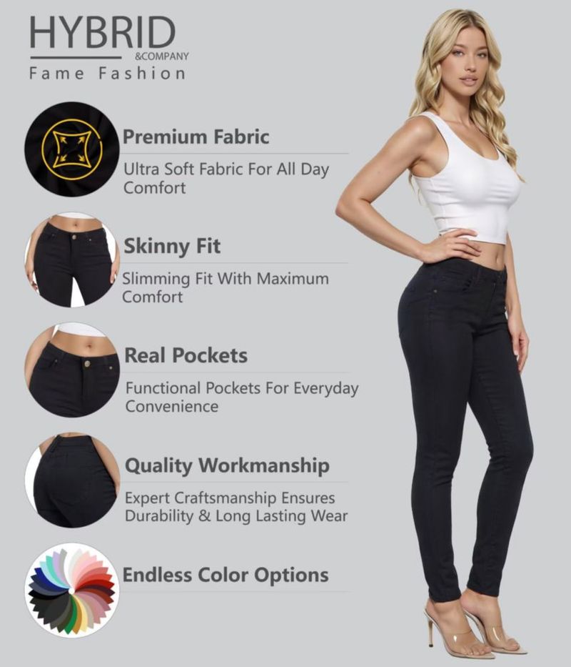 Pantalones Vaqueros Skinny Negros Lexi Talla 8