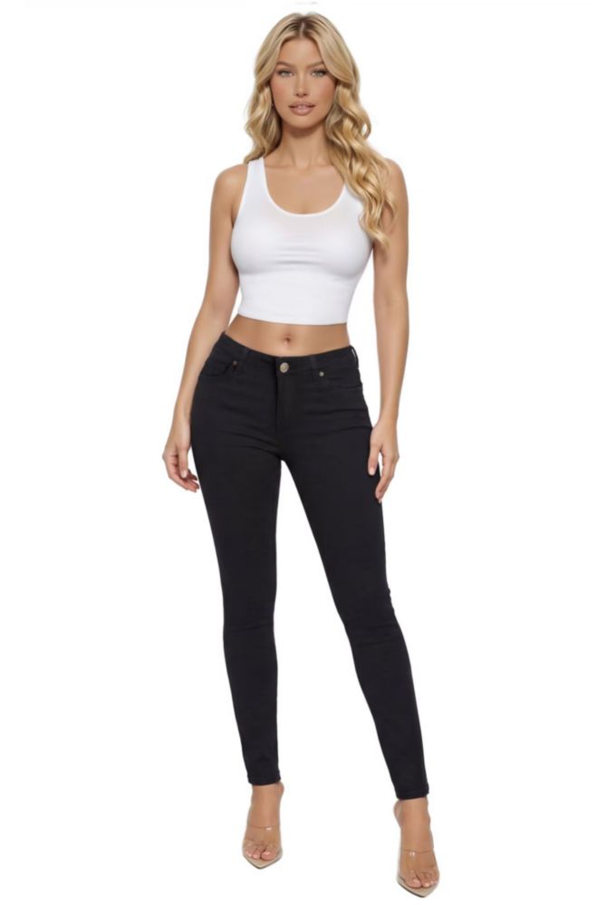 Pantalones Vaqueros Skinny Negros Lexi Talla 8