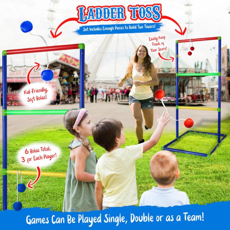Juego de Lanzamiento de Dianas Carnival Craze 6 en 1 para Niños (Exterior)