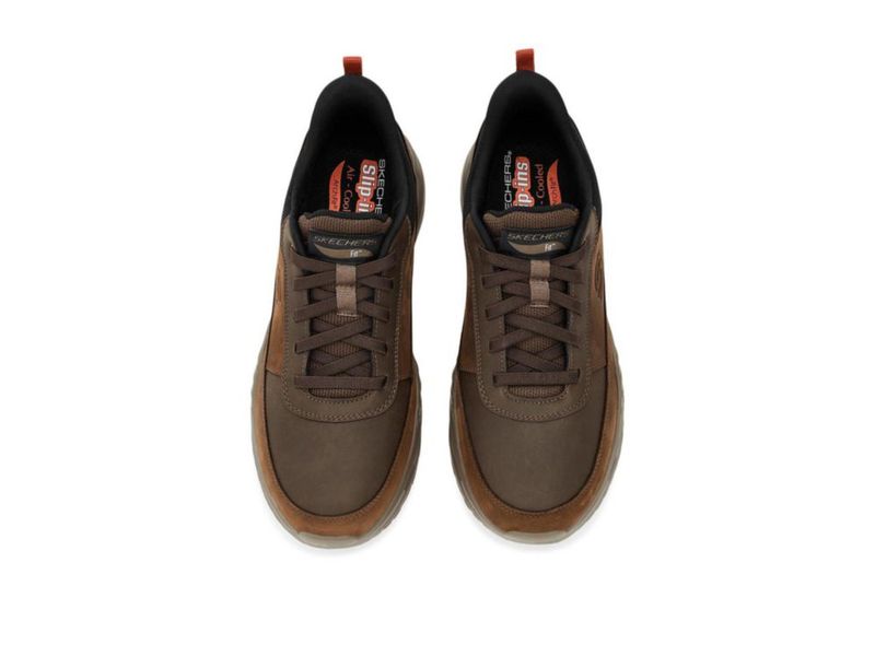 Zapatillas Skechers Arch Fit Orvan color Cacao US talla 11
