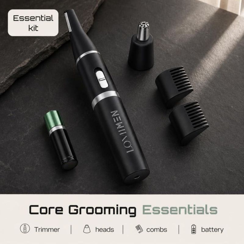 Recortadora 3 en 1 LOMI para barba nariz orejas y cejas