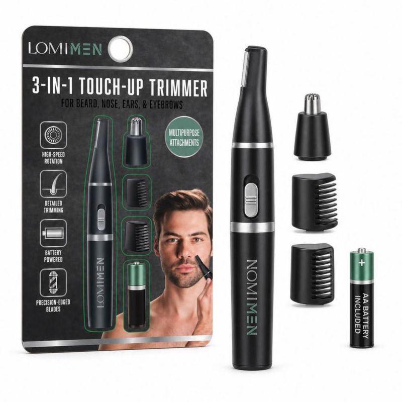 Recortadora 3 en 1 LOMI para barba nariz orejas y cejas
