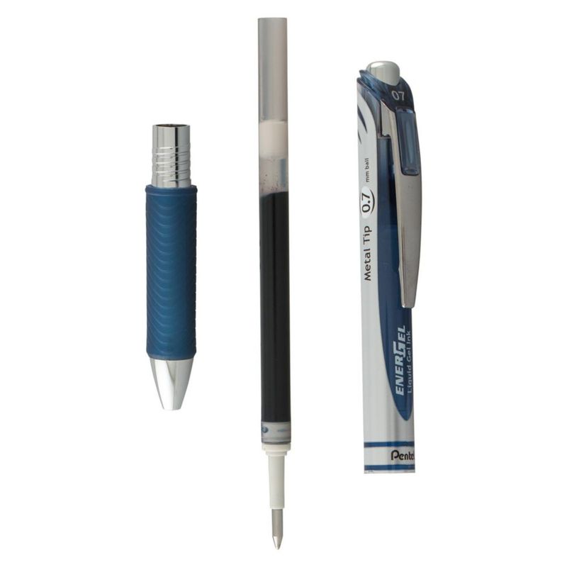 Bolígrafo de Gel Pentel EnerGel RTX 0.7 mm Azul Marino (paquete de 2)