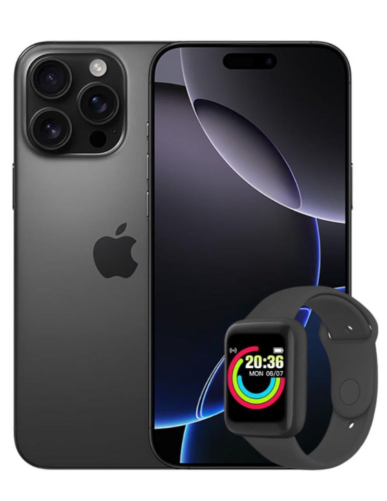 APPLE IPHONE 16 PRO 256GB NEGRO+WATCH