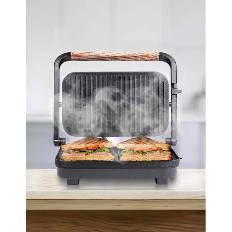 Parrilla de panini daewoo dhg-2675 de 2 rebanadas