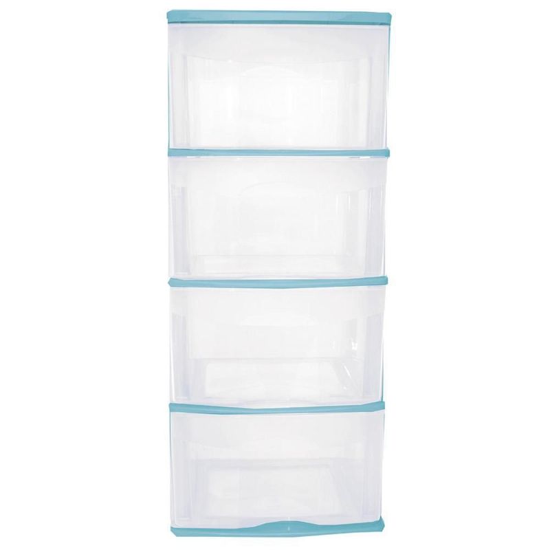 Caja plástico organizador cajonera 4 cajones altos 83*39*35