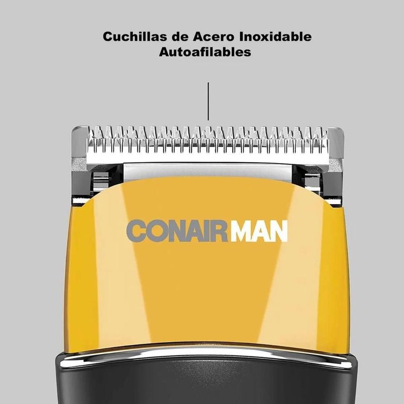 Kit peluquería conair máquina recortadora bigote barba viaje hct420