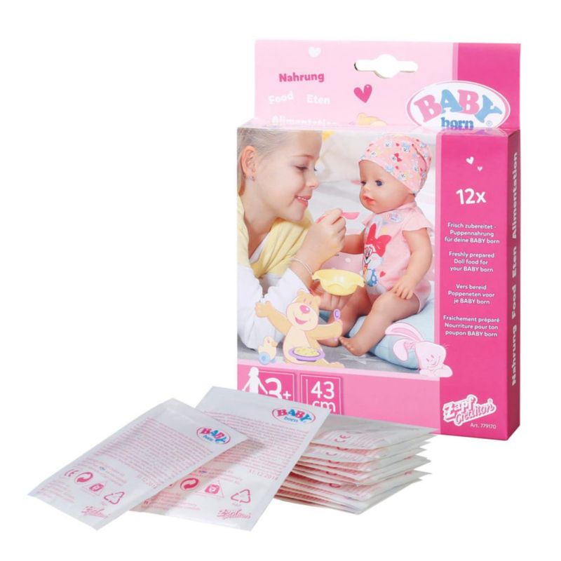 Alimento Baby Born – 12 Sobres para Niños de 3+ Años