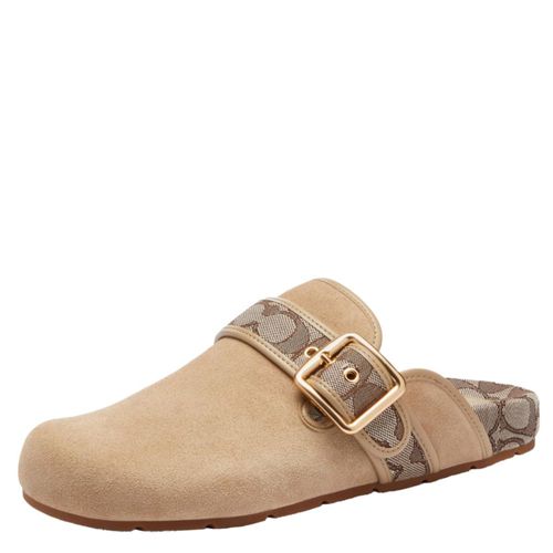 Zueco para mujer Coach Archival con Hebilla color avena talla 10 US