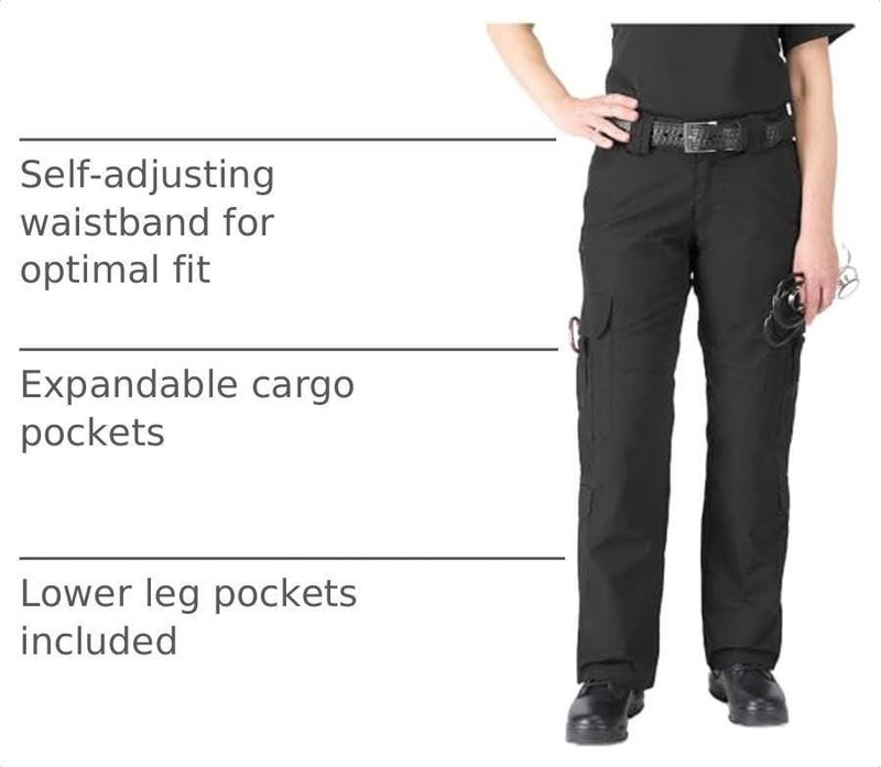 Pantalones tácticos 5.11 para mujer Taclite talla 2 negro