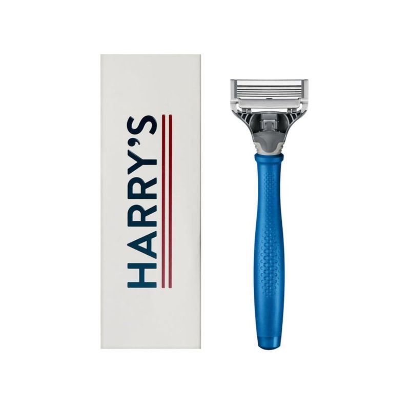 Mango de Navaja Truman de Harry's con Cuchillas Alemanas Azul Índigo
