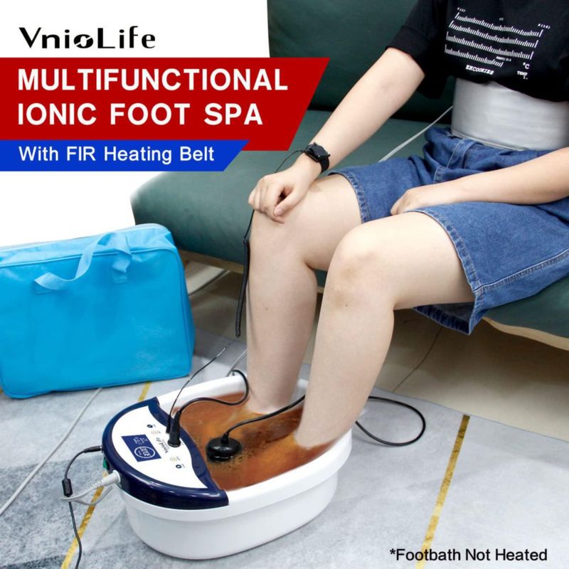 Máquina desintoxicante iónica para baño de pies VnioLife con cinturón térmico