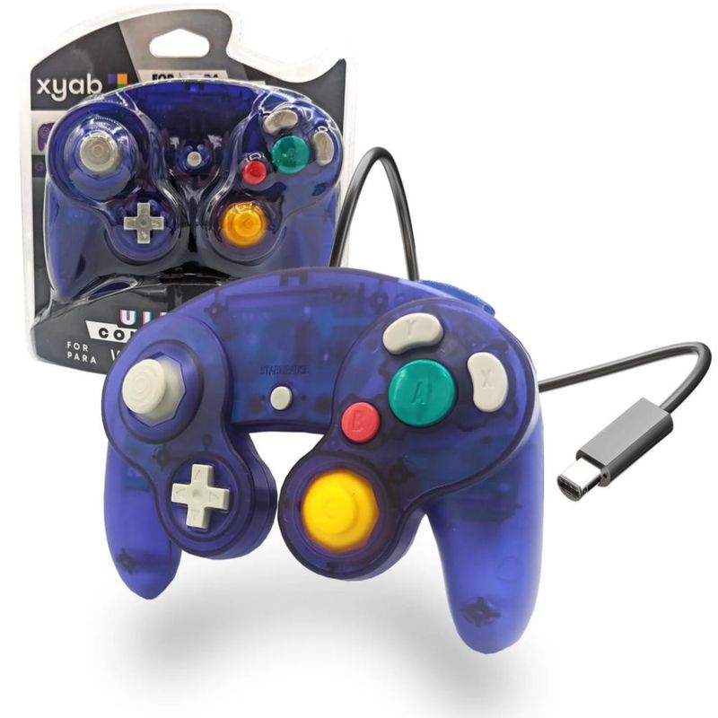 Joystick XYAB NGC/Wii Púrpura Uva (cableado)