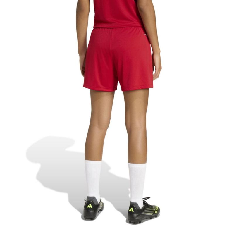 Shorts adidas Entrada26 Mujer Talla Grande Rojo/Blanco