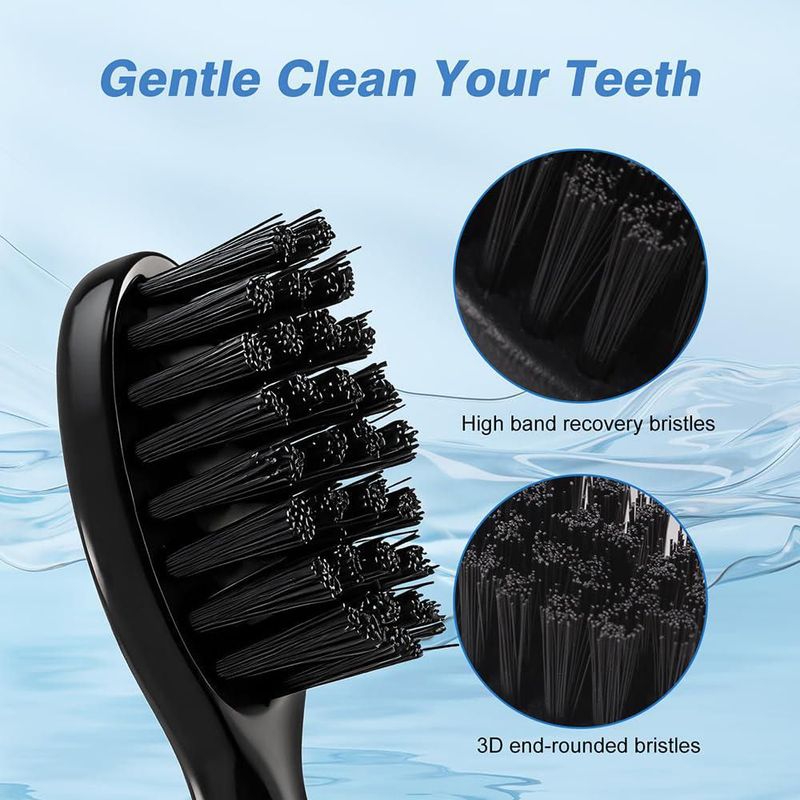 Cabezales de cepillo de dientes SAVTMVAS 10 uds negro compatibles con Moon