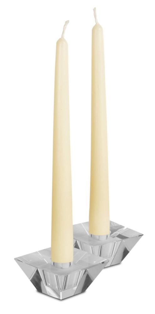 Velas Cónicas Hyoola 12 unidades 25 cm Blanco lana sin goteo