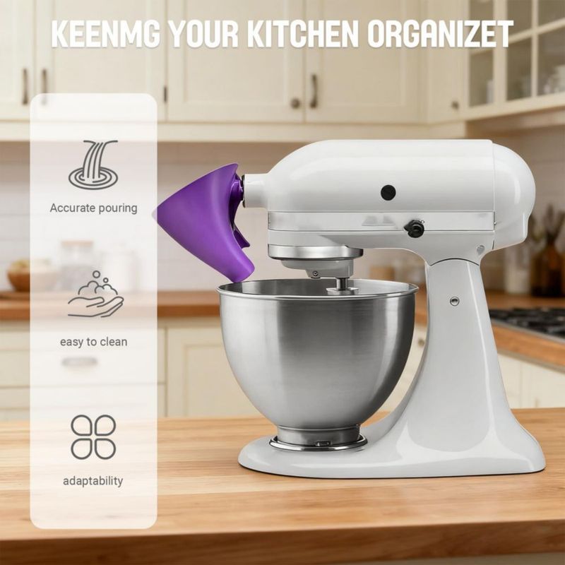 Embudo Heiluxe para KitchenAid KSM150 5 QT Blanco