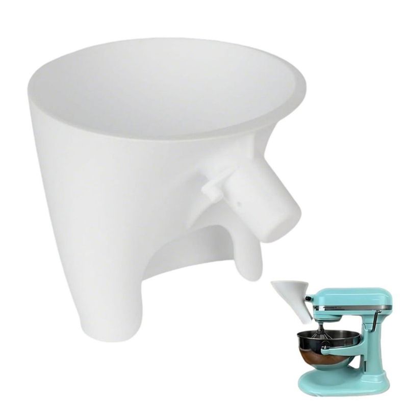 Embudo Heiluxe para KitchenAid KSM150 5 QT Blanco