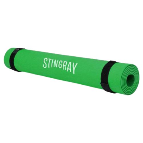 Tapete Stingray Yoga 6mm 173x61cm Con Correa Fitness Verde