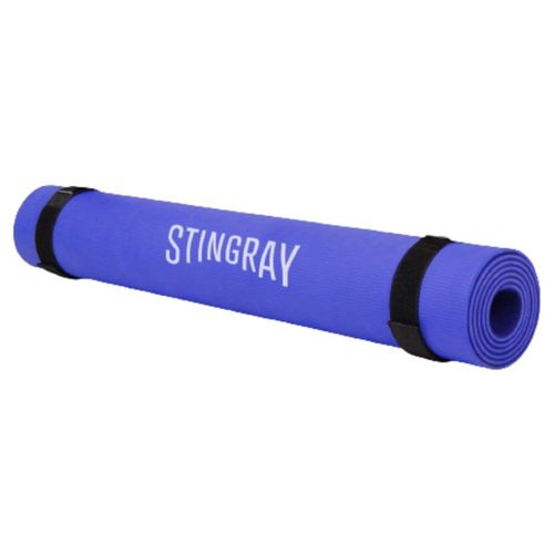 Tapete Stingray Yoga 6mm 180x60cm Correa Azul Fitness