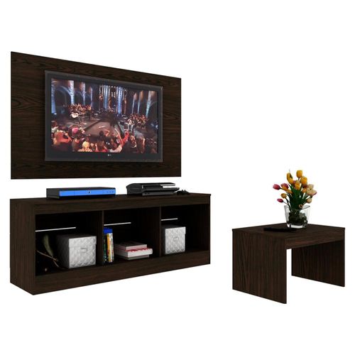 Mueble Para Tv Modular Repisas + Mesa De Centro Juego Sala