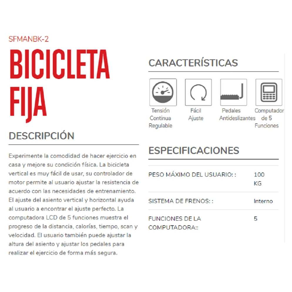 Bicicleta Eliptica Stingray Con Computador 5 Funciones