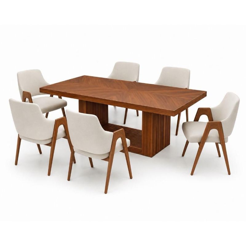 Comedor Bruna 6 Personas Café