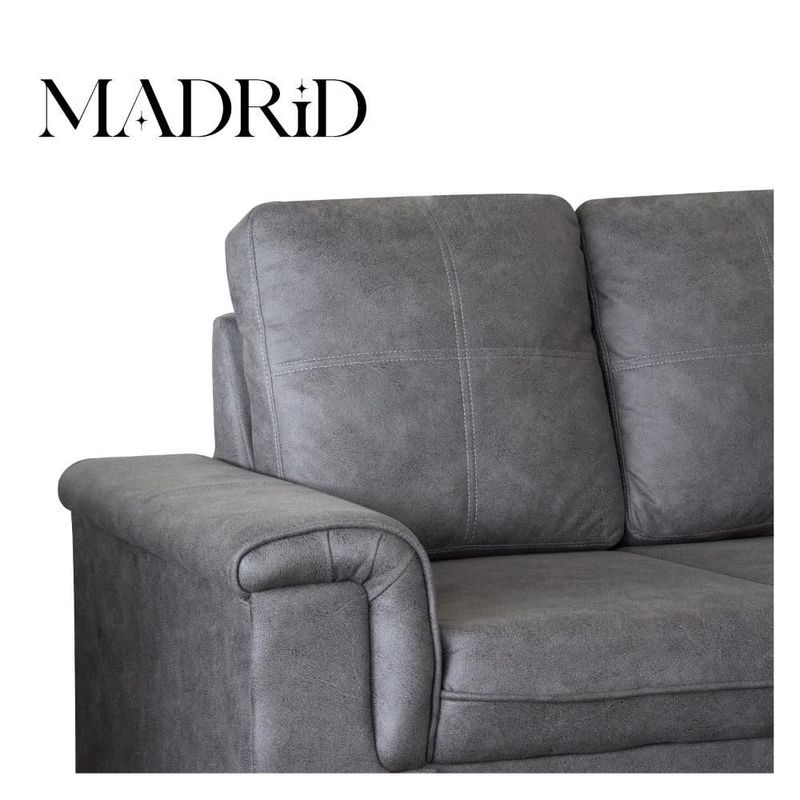 Sala Esquinera Madrid 5 Plazas Gris