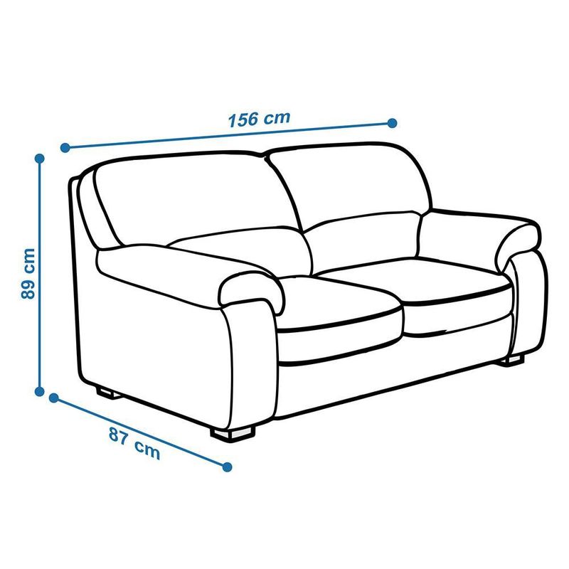 Love Seat San Carlos 2 plazas Café
