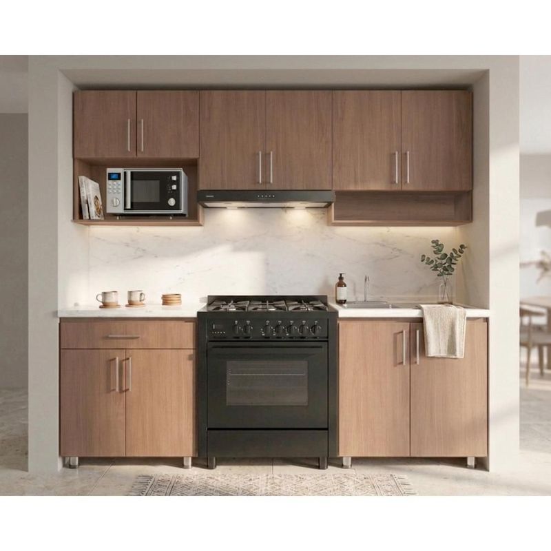 Cocina Montreal Color Nogal 2.40m