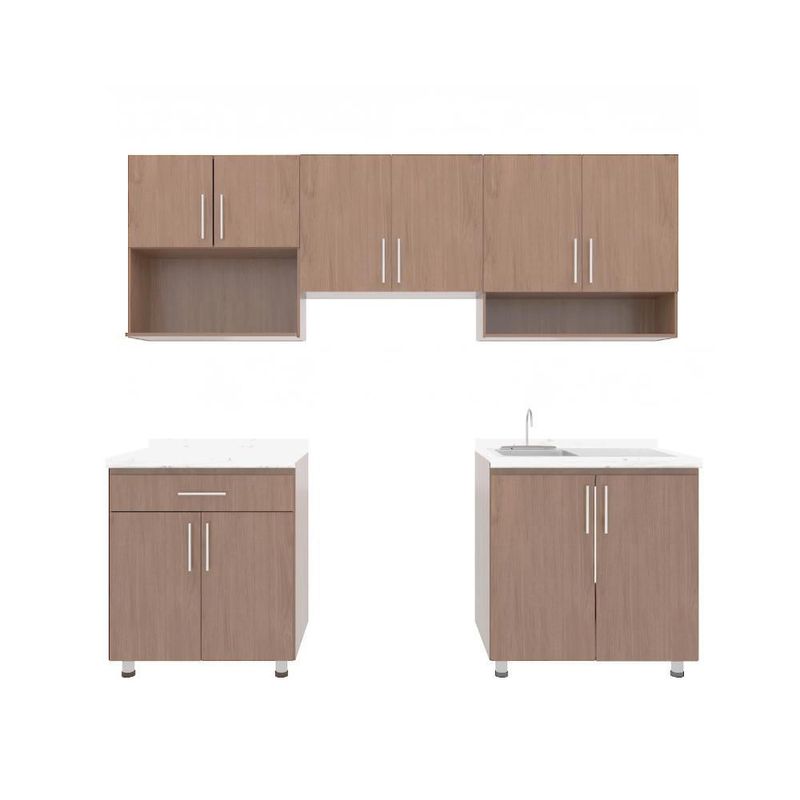 Cocina Montreal Color Nogal 2.40m