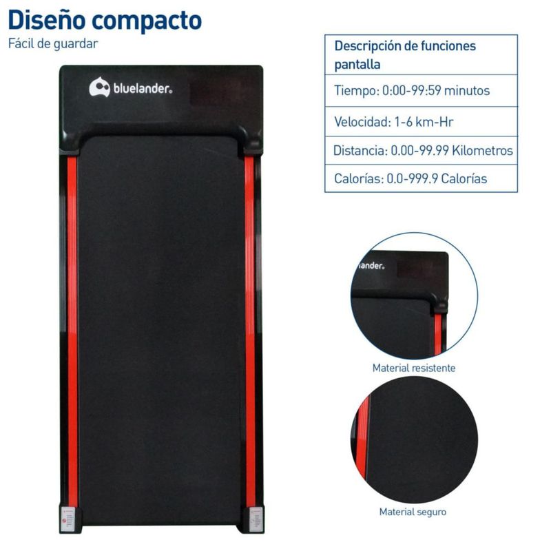 Walking Pad Bluelander Compacta con Pantalla Digital y Control Remoto