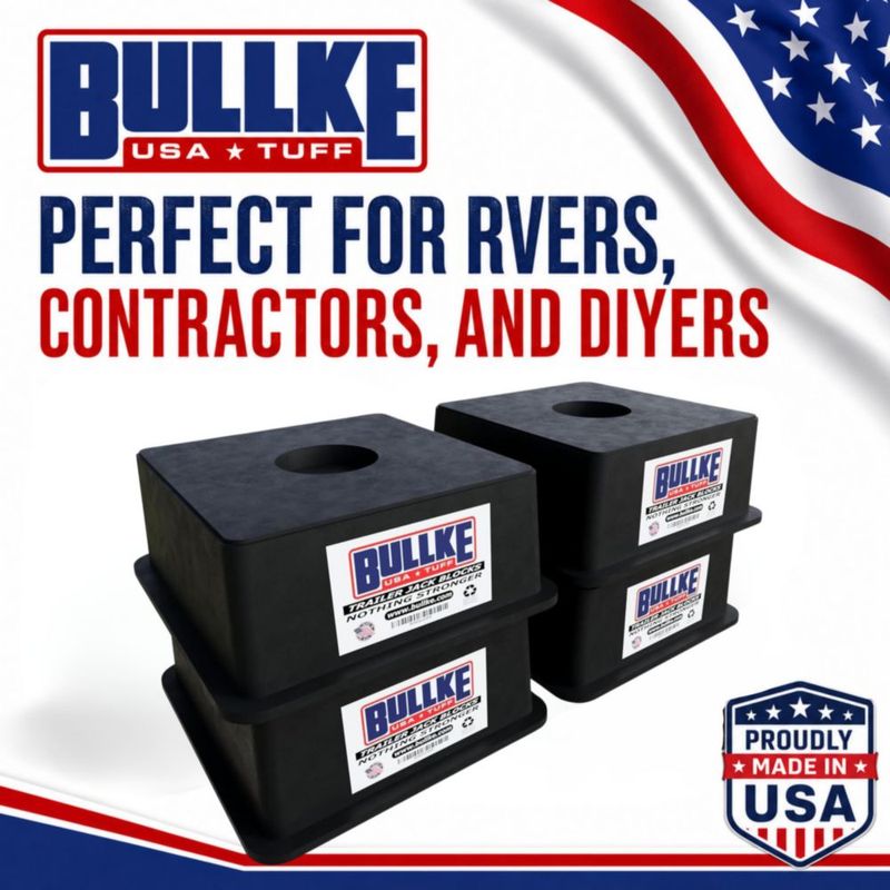 Bloques para Gato de Remolque BULLKE Pack de 2 Fabricado en EE. UU. Alta Resistencia