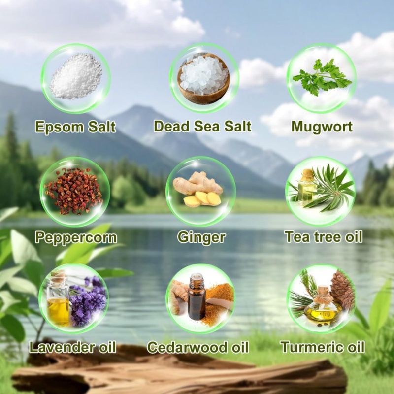 Baño de Pies MR.A Paquete de 10 con Aceites de Árbol de Té y Lavanda