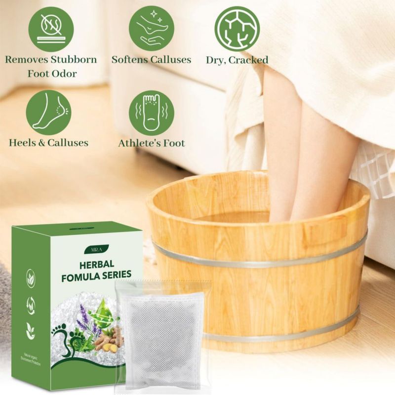 Baño de Pies MR.A Paquete de 10 con Aceites de Árbol de Té y Lavanda