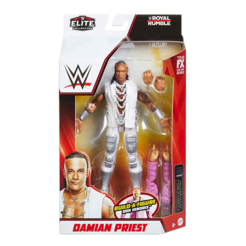 Figura de Acción WWE Elite Mattel Damian Priest 15 cm Royal Rumble