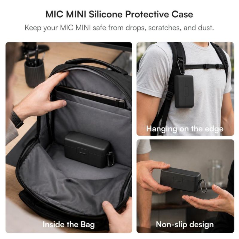Micrófono DJI Mic 3 Combo + Estuche + Palo de Entrevista + Luz Selfie