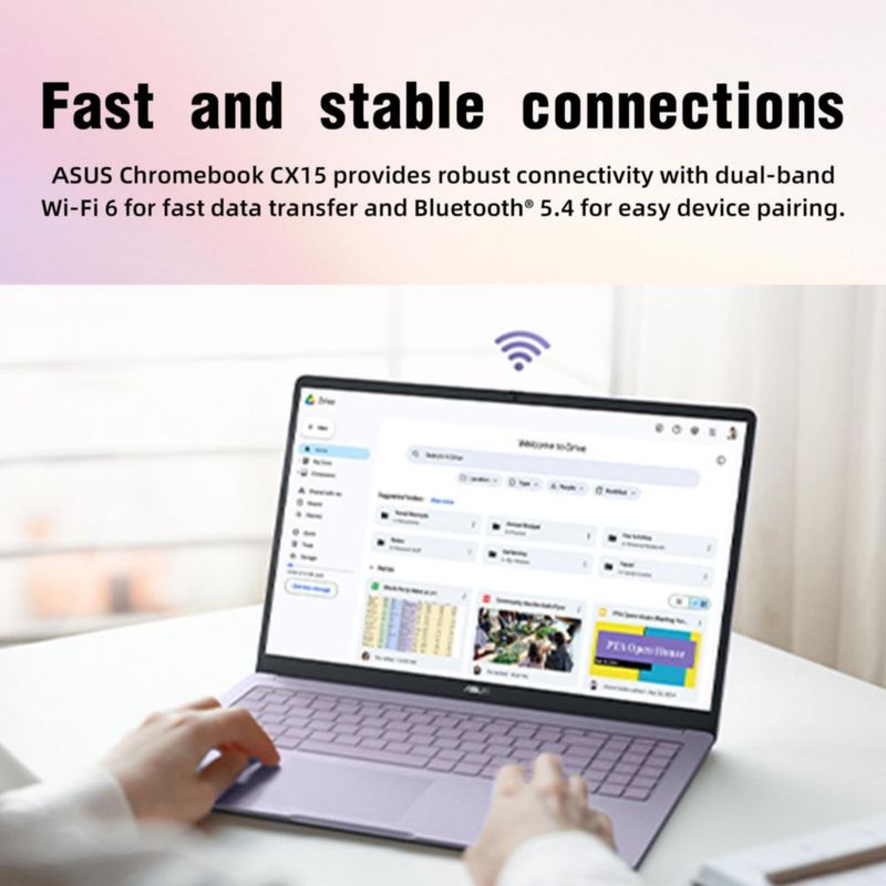 Chromebook ASUS 15.6" Intel N50 4 GB RAM 128 GB Morado