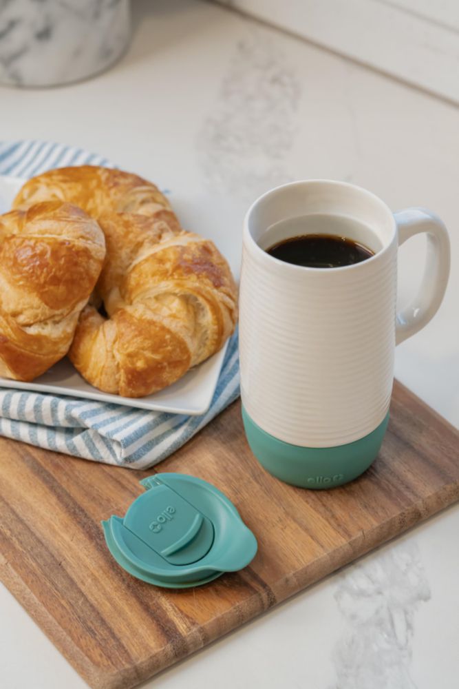 Taza de viaje Ello 510 ml cerámica con diseño de cocodrilo