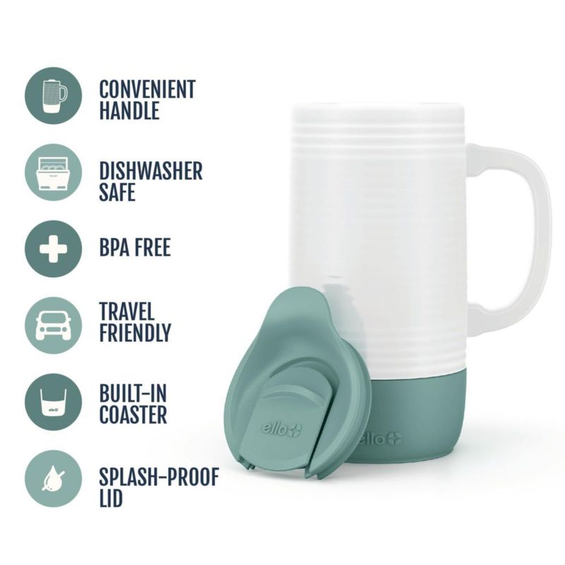 Taza de viaje Ello 510 ml cerámica con diseño de cocodrilo