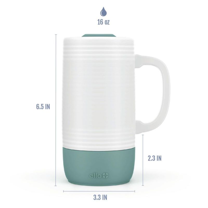 Taza de viaje Ello 510 ml cerámica con diseño de cocodrilo