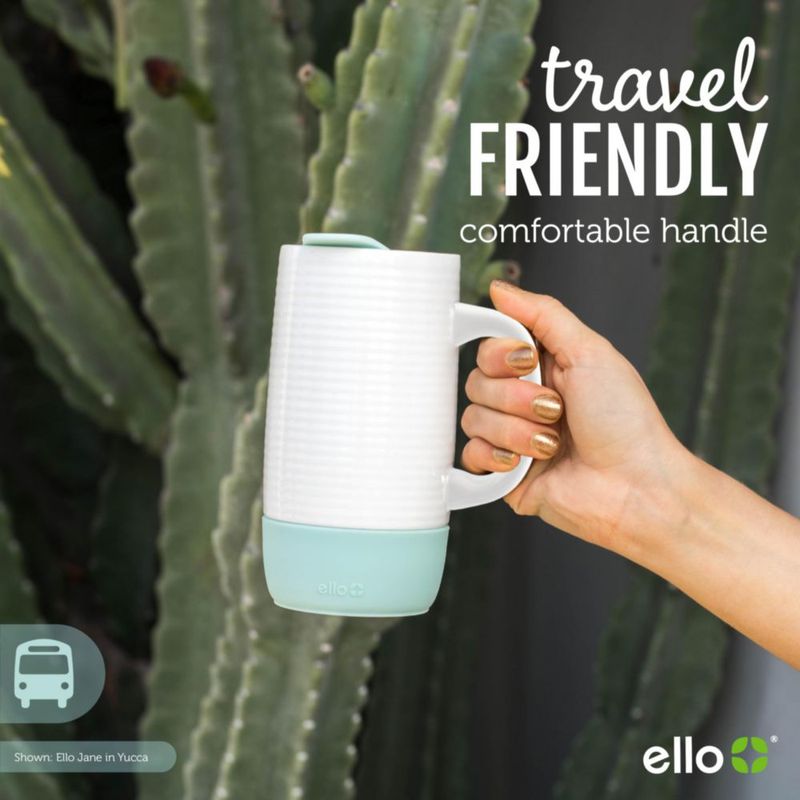 Taza de viaje Ello 510 ml cerámica con diseño de cocodrilo